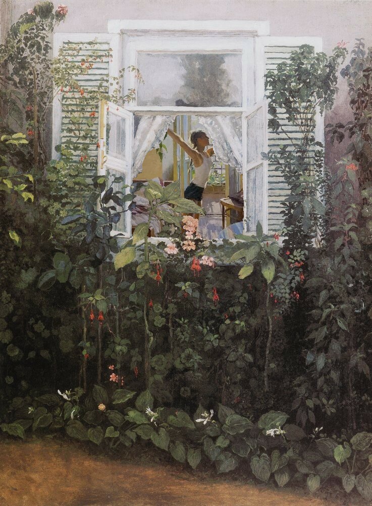 Девочка в окне.