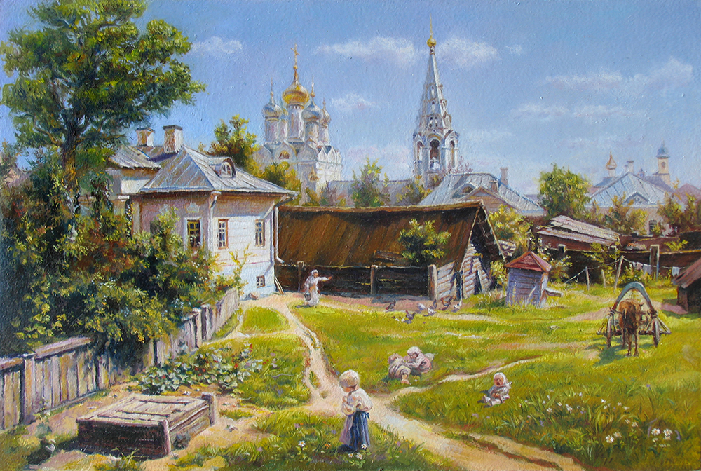 Поленов, "Московский дворик".