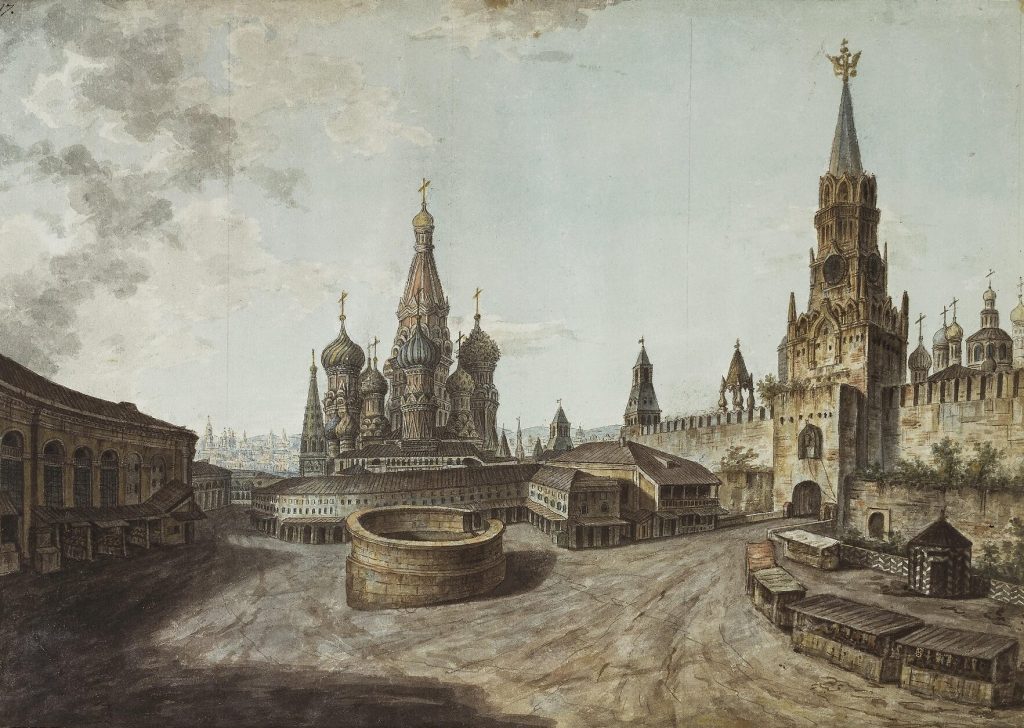 Библиотека на Красной площади. Справа от Лобного места.