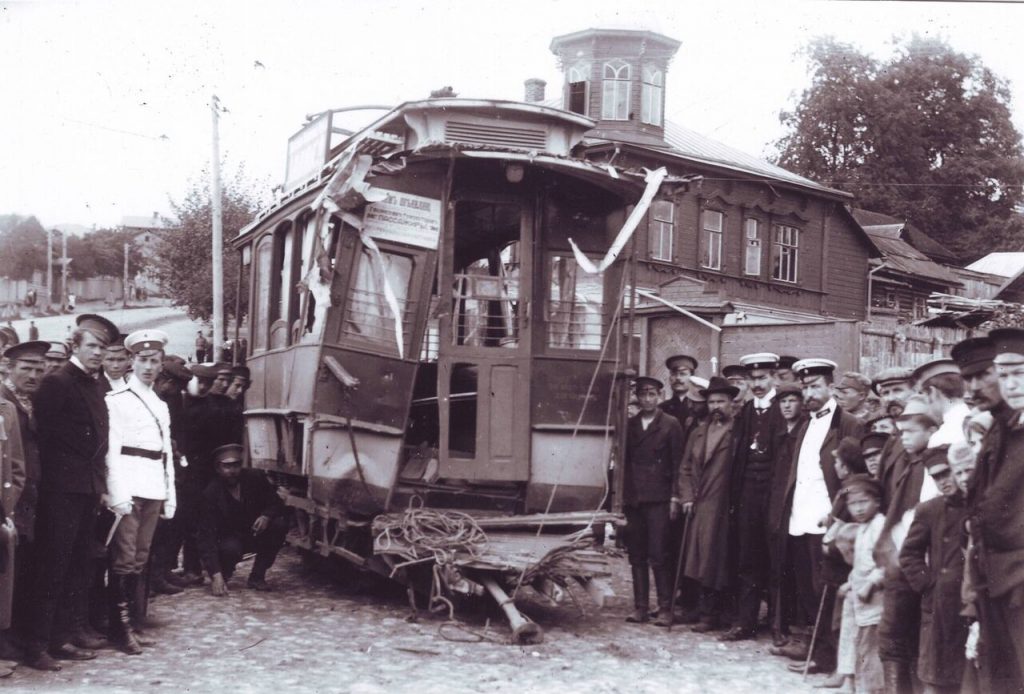 Авария трамвая.